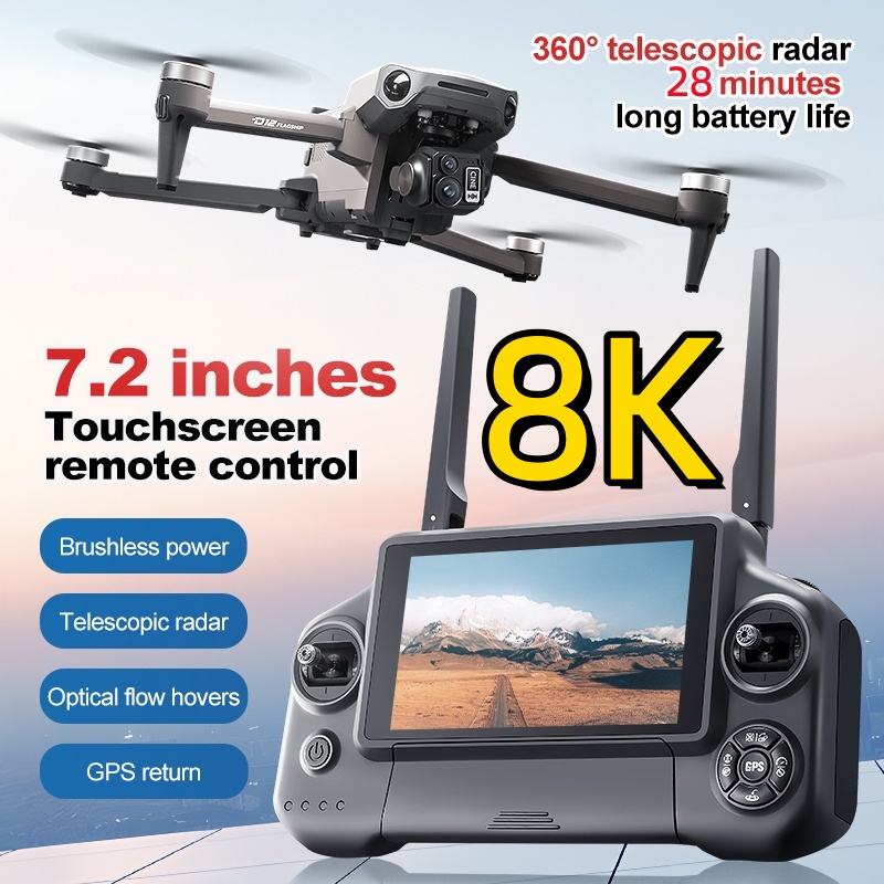 8K 3 Axis Gimbal Brushless 7.2 - Drone Battery Box recension och pris