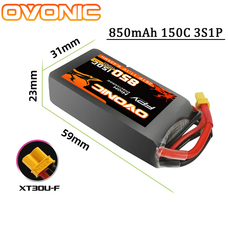 OVONIC 150C 850mAh Lipo Batter - Drone Battery 6S recension och pris