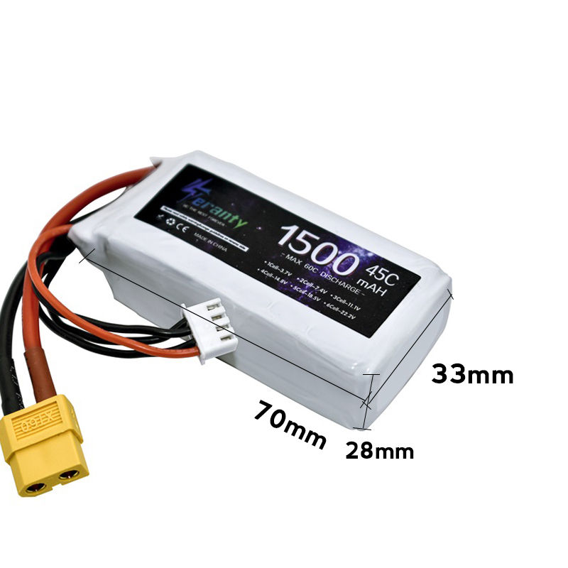 TERANTY 3s 45C 11.1V 1500mah L - Drone Battery 3S recension och pris