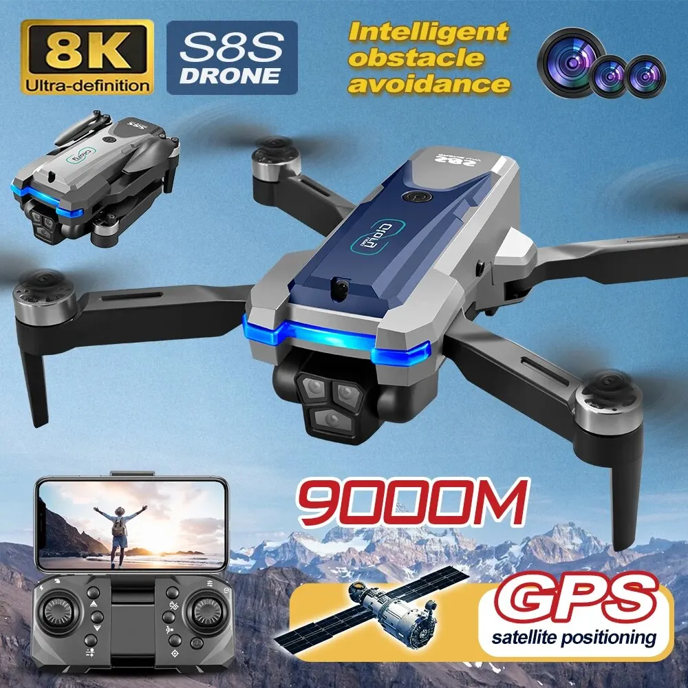 S8S GPS Drone 5G Wifi 8K HD Du - Drone Battery Case recension och pris